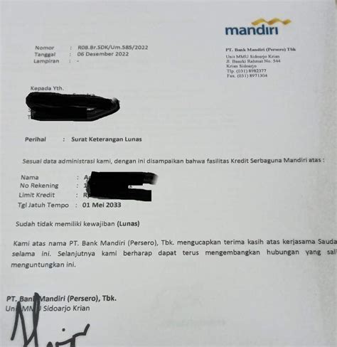 Pinjaman Bank Mandiri Sudah Lunas Didatangi Orang Asuransi Askrindo