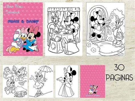 Minnie Disney Libro Para Colorear Imprimible Alta Calidad Mercado