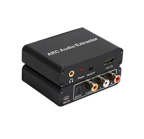 Wilxisum Hdmi Arc Audio Extractor Splitter Hdmi Arc To Rca Optical