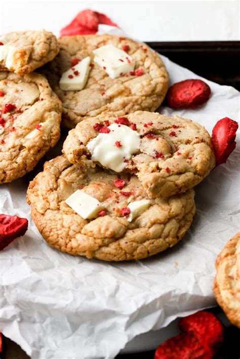 Strawberry White Chocolate Chip Cookies Baran Bakery