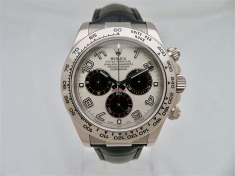 Rolex Daytona 116519 Panda Dial 18k White Gold Full Set For Rp