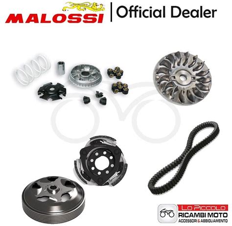 Set Malossi Variomatic Clutch Bell Half Pulley Belt Vespa Gts Ie Lc