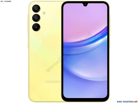 Мобильный телефон Samsung Galaxy A15 SM A155F 5G Duos 8GB 256GB Yellow