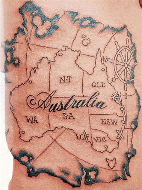 Australia Map Tattoo Tattoo Designs Tattoo Pictures