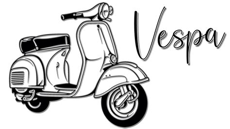 Menggambar Motor Vespa Youtube