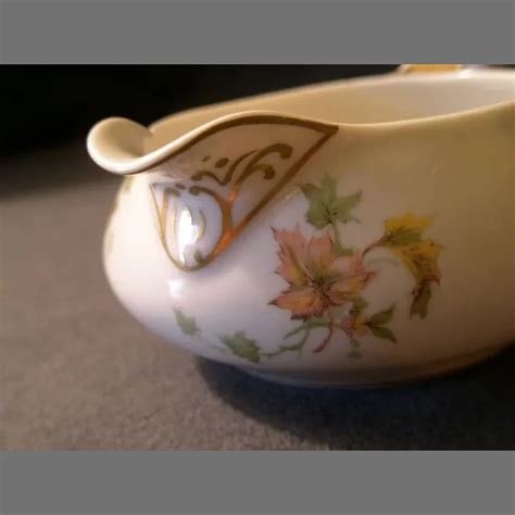 Charles Haviland Co Limoges Jewel Tea Autumn Leaf Sugar