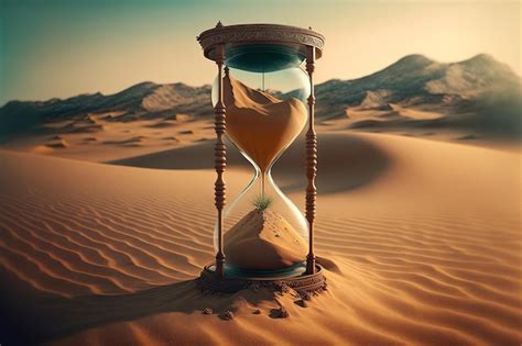 Premium Photo Hourglass On The Sand