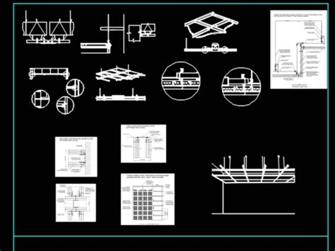 Detalle De Drywall Tabiqueria Interior En DWG 10 21 MB Librería CAD