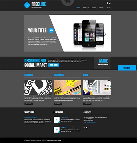 Graphic Design Website Templates