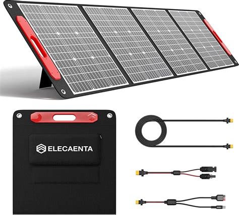 ELECAENTA 200W ETFE Solar Ladegerät Ultraleichtes Flexibles Faltbares