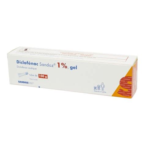 Diclofenac Sandoz 1 Gel 100g Tendinites Membres Inférieurs Et