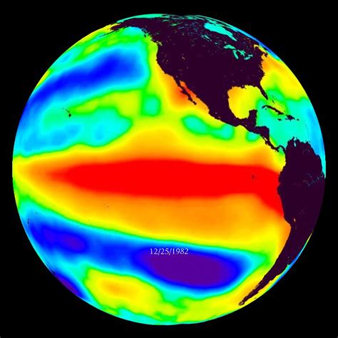 Sea Surface Temperature Anomalies - 1980 - 1999 Dataset | Science On a Sphere