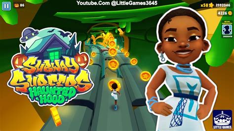 Subway Surfers Haunted Hood Aina Blue Outfit Gameplay Youtube