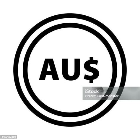 Australian Dollar Coin Australian Currency Symbol Vector Stock Illustration Download Image Now