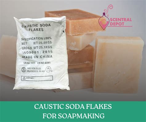 Caustic Soda Flakes Lye 1kg And 25kg Sack For Soapmaking Drain