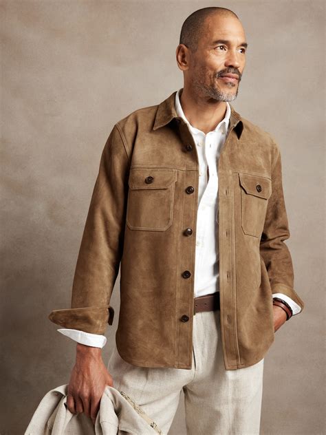 Heritage Suede Expedition Shirt Banana Republic