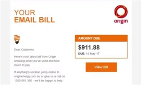 Australians Warned About Origin Energy Bill Scam Daily Mail Online