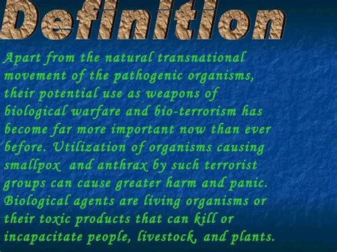 Biological Disasters
