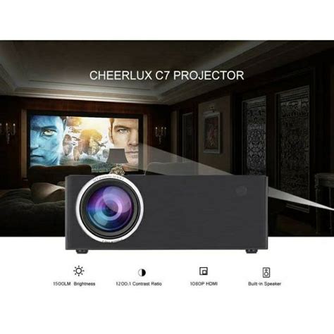 Jual Proyektor Terbaik Projektor CHEERLUX C7 TV Mini Projector 1500