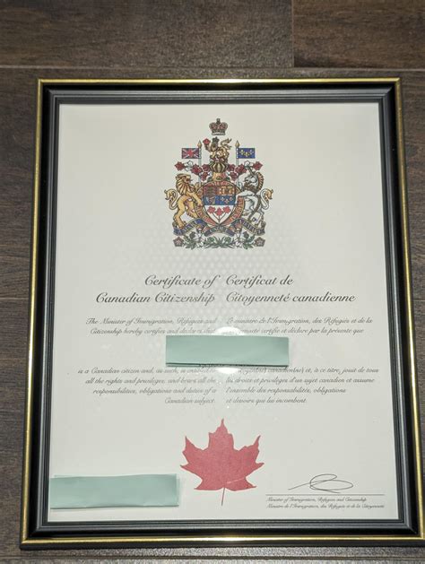 Certificate of Canadian citizenship : r/PassportPorn