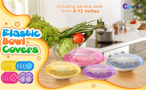 Amazon Pcs Size Plastic Bowl Covers With Elastic Bulk