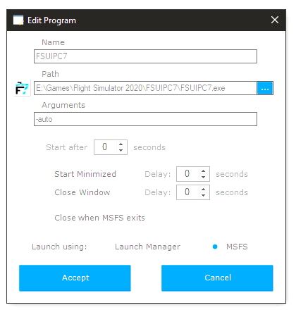launch manager  microsoft flight simulator msfs
