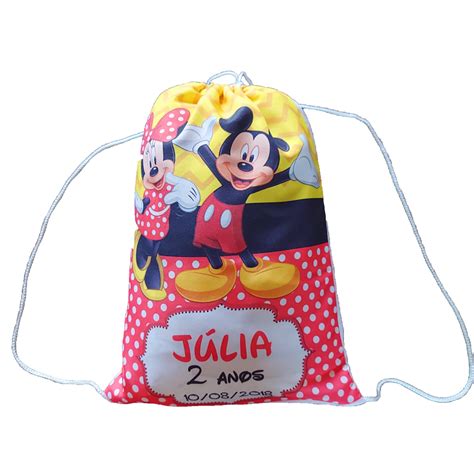 Mochilinha Personalizada Sacolinha Saco Bolsa Bolsinha Mochila