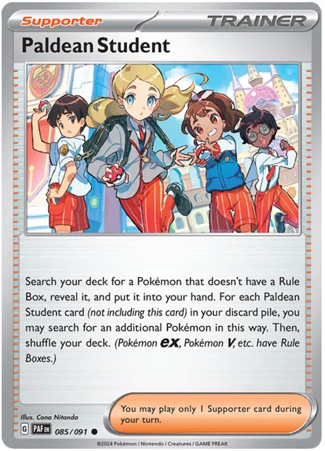 Paldean Student - Paldean Fates #85 Pokemon Card