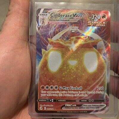 Cinderace Vmax Full Art Ultra Rare Pokemon Fusion Strike