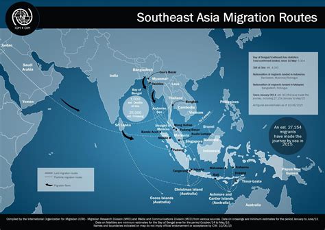 Southeast Asia Migration Routes 10 June 2015 Iom Blog