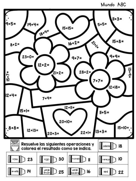 Addition Color By Number Worksheets Artofit