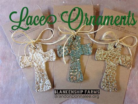 Grandma S Lace Crosses Stoneware Pottery Blankenship Farms On