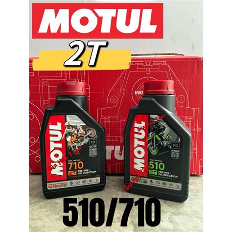 Motul 2t Original 510 710 Fully Synthetic And Technosynthese 1l