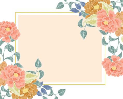 Hand Drawn Pastel Flower Border 35805435 Vector Art At Vecteezy