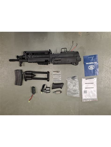 Fn Hersal Minimi M249 Para Sports Line Aeg Black Battery And Charger