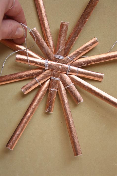 Paper Straw Star Decorations Diy Tutorial By