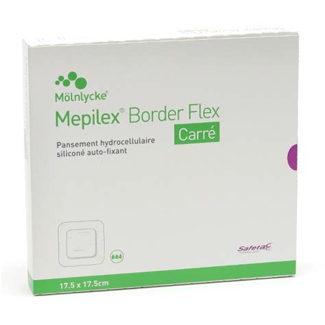 Mepilex Border Flex Carré pansement hydrocellulaire siliconé