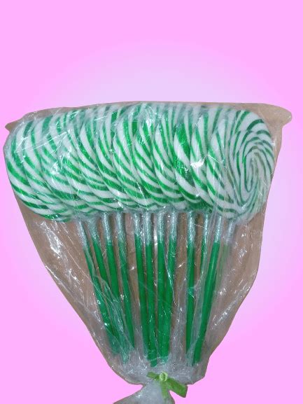 Paleta Espiral Verde X Unidades Multifiestas Fiestas Infantiles