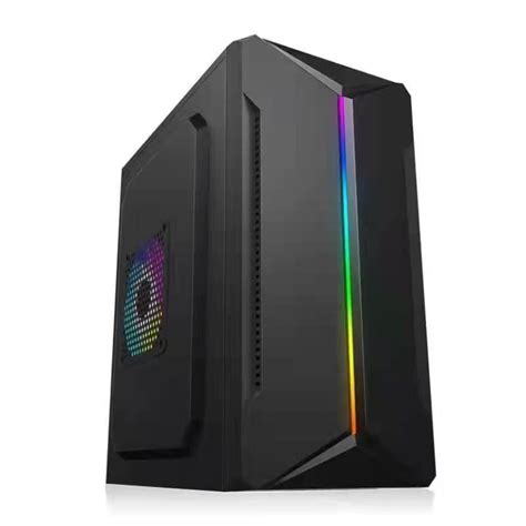 CVS 1715 MATX CASE WITH BLACK RGB LED STRIP FRONT PANEL NO PSU