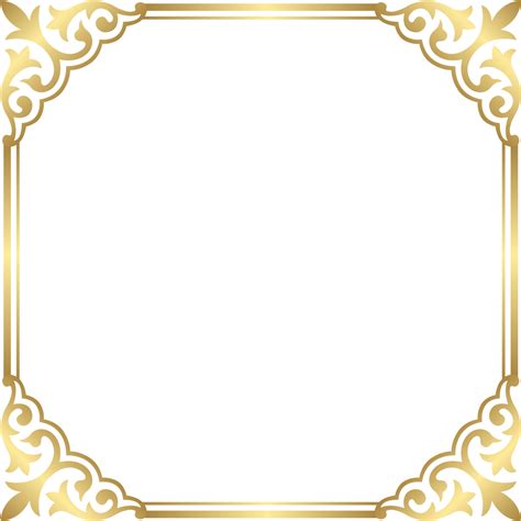 Fancy Gold Border Png - Clip Art Library