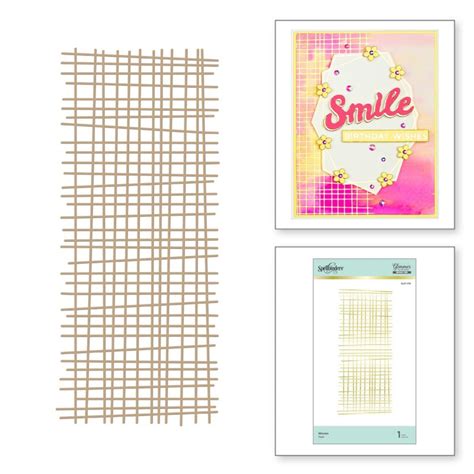 Spellbinders Hot Foil Plate Woven Background CHF