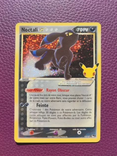 CARTE POKÉMON Noctali Star 17 17 Célébrations 25 ans FR NEUF EUR 32