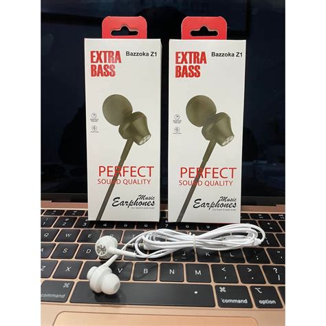 Jual Headset Music Earphones Bazzoka Z1 Extra Bass Sound Quality