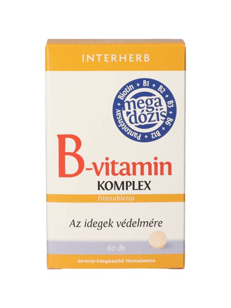 Interherb B Vitamin Komplex Mega Dózis Tabletta 60 db