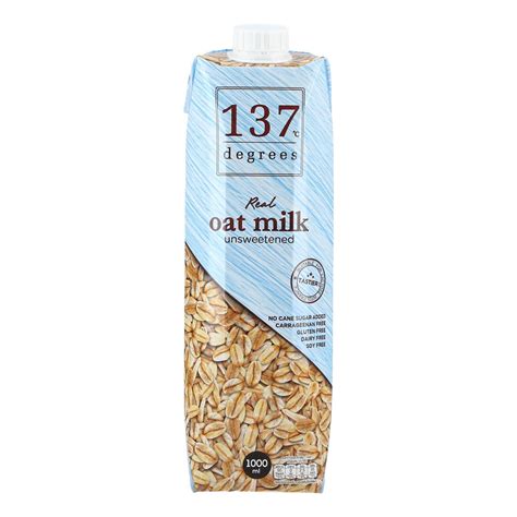 137 Degree Oat Milk Unsweetened Oat Milk Original Oat Milk Banana