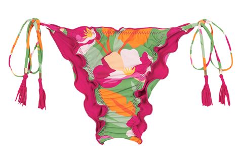 Bikini Bottoms Bottom Green Bloom Frufru Brand Rio De Sol