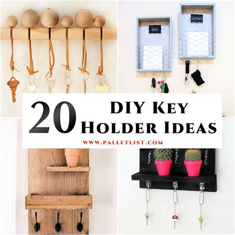 20 Homemade DIY Key Holder Ideas - Pallet Ideas