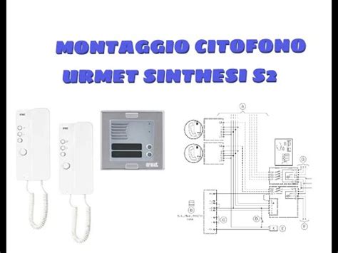 Citofono Urmet Kit Sinthesi S Montaggio Youtube