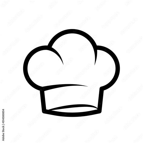 Vetor De Cook Chef Hat Icon Linear Chef Toque Vector Illustration