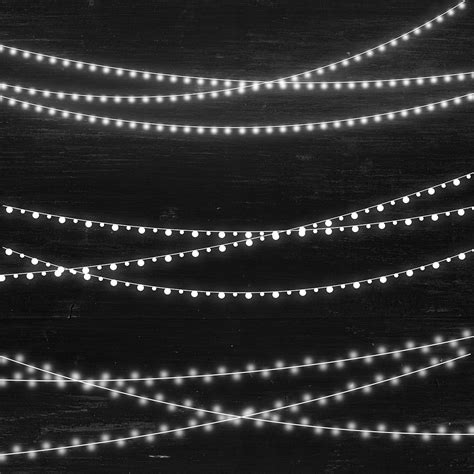 White String Lights Clip Art By North Sea Studio Thehungryjpeg Clip